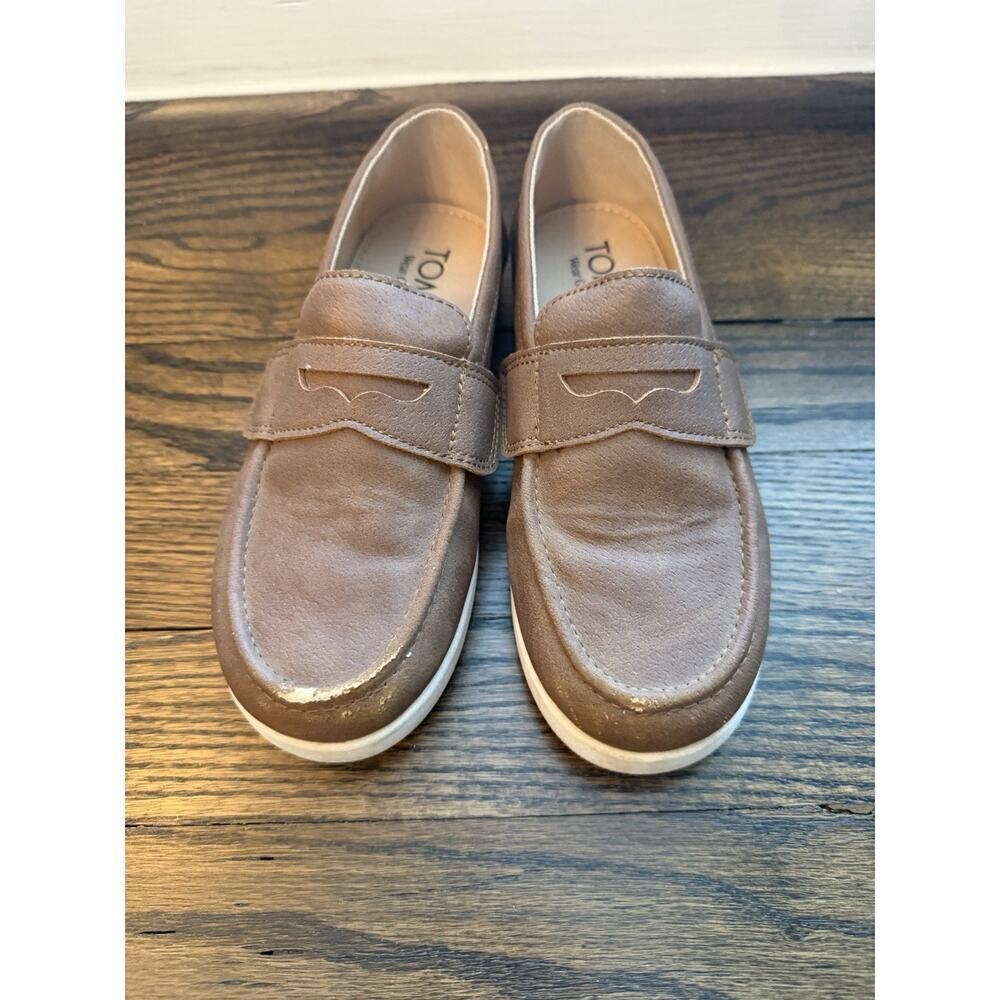 TOMS Kids' Oliver Penny Loafer Brown Boys Sz 12.5c